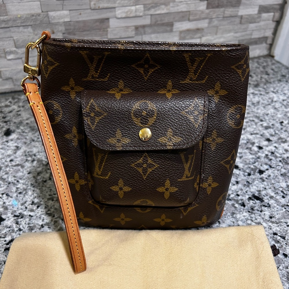 Louis Vuitton Brown Monogram Wristlet